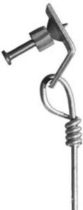 CEILING WIRE W/CEILING CLIP 12 GAUGE X 6 FOOT (1-1/4 PIN)