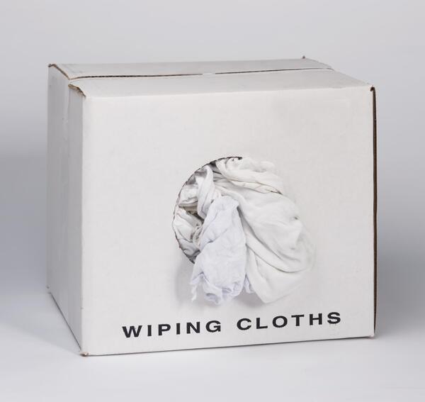 25LBRAGS WHITE COTTON RAGS - 25LB BX