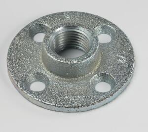 MALLEABLE FLOOR FLANGE ZINC 1