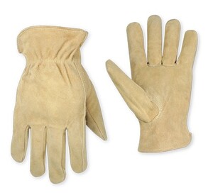 SPLIT COWHIDE WORK GLOVE LG